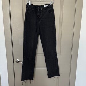 Women's Black Straight Leg Jeans